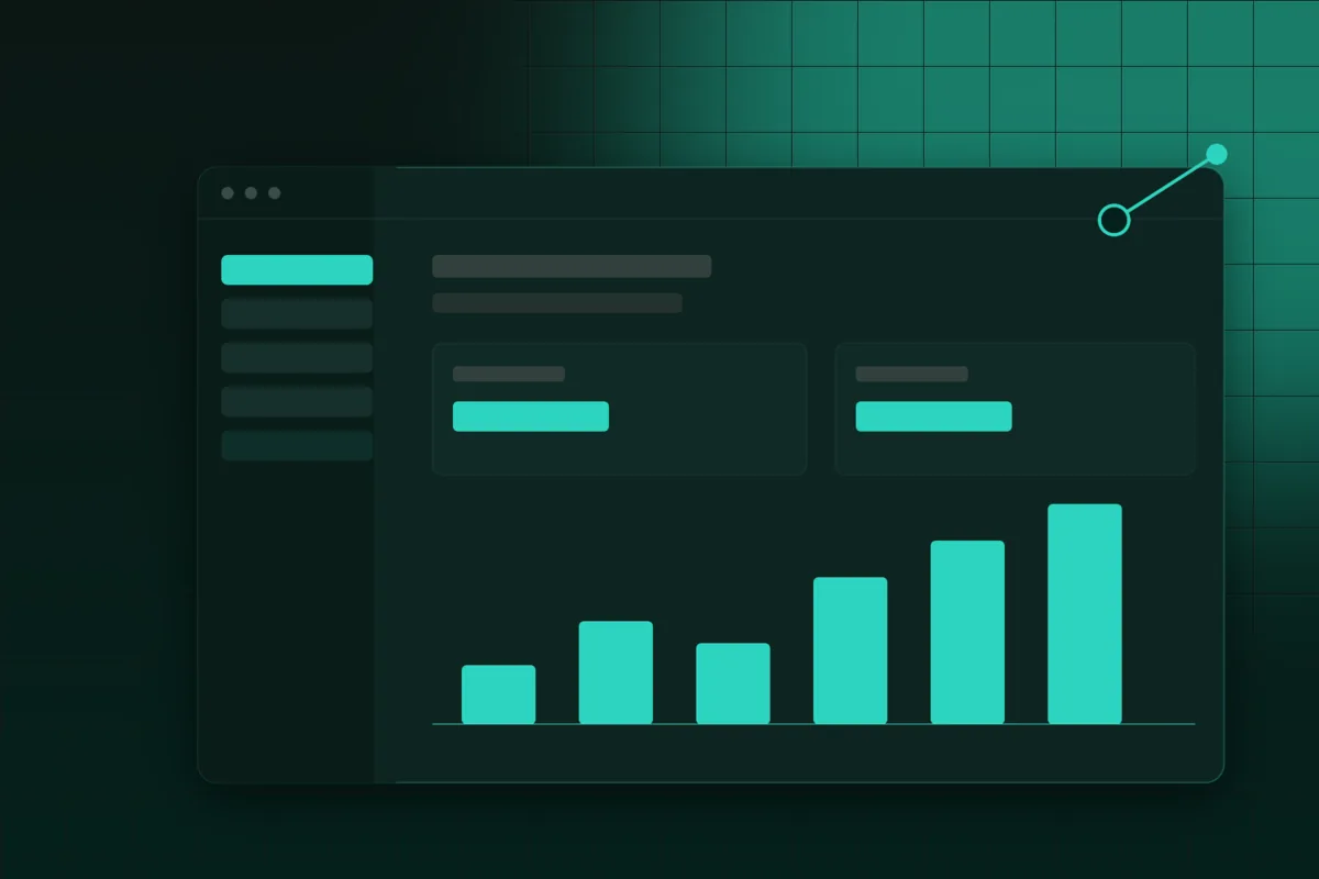 Illustration of a custom software dashboard of the kind JIGOMIT builds